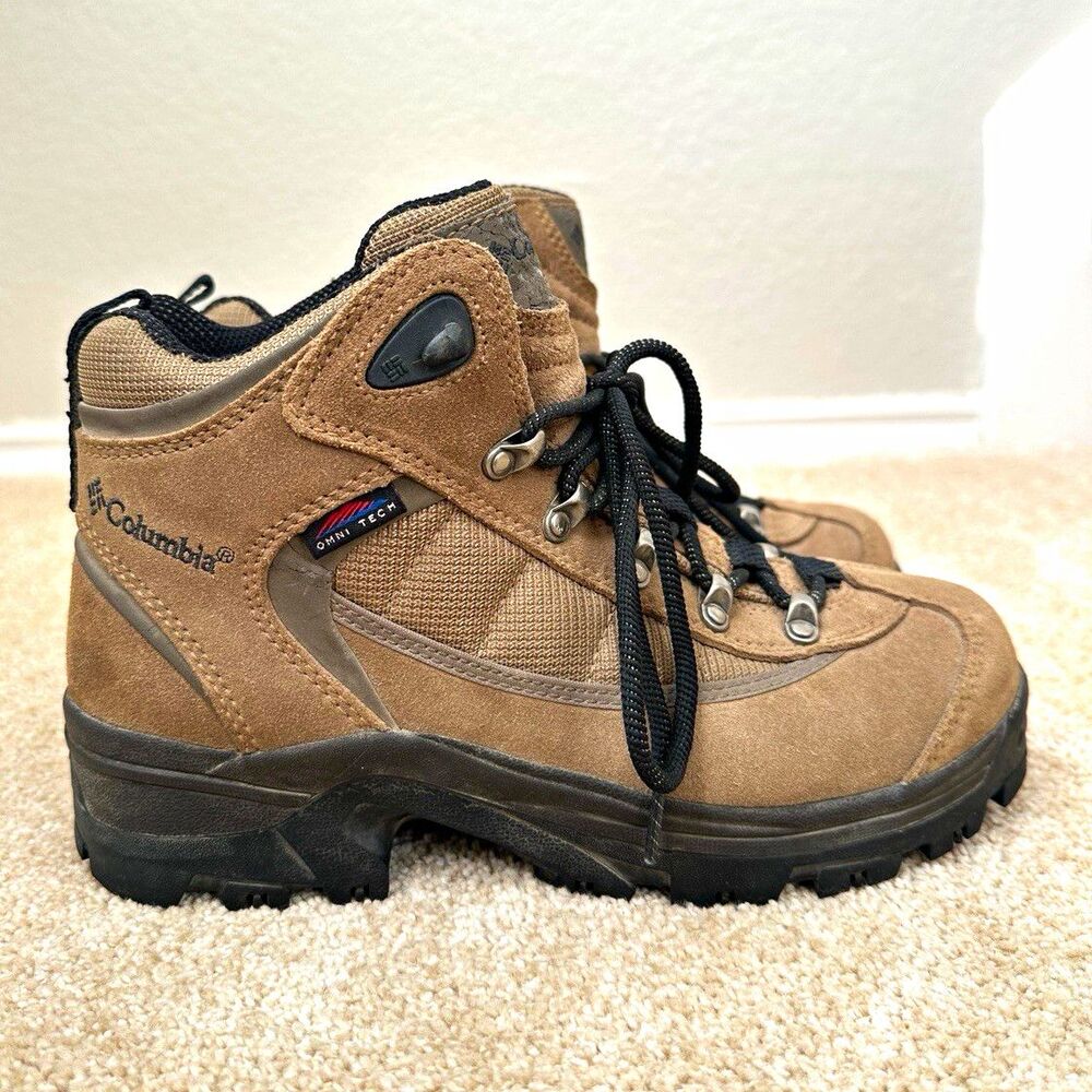 Columbia Copper River Boot II Omni-Tech Brown/Black Hiking Boots Womens US 7